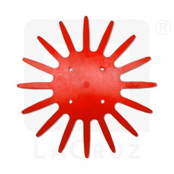 INTAPO37R - Recambio para escardador de dedos  para horticultura - Ø 37 cm - versión roja, markets:  []string{"A", "B", "AU"}