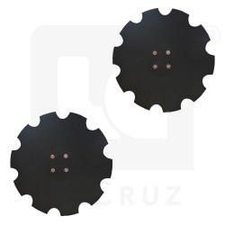 INTCDD - Par de discos de arado aporcador Ø 45 cm, markets:  []string{"A", "B", "AU"}